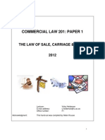 Comm Law 201 Paper 1