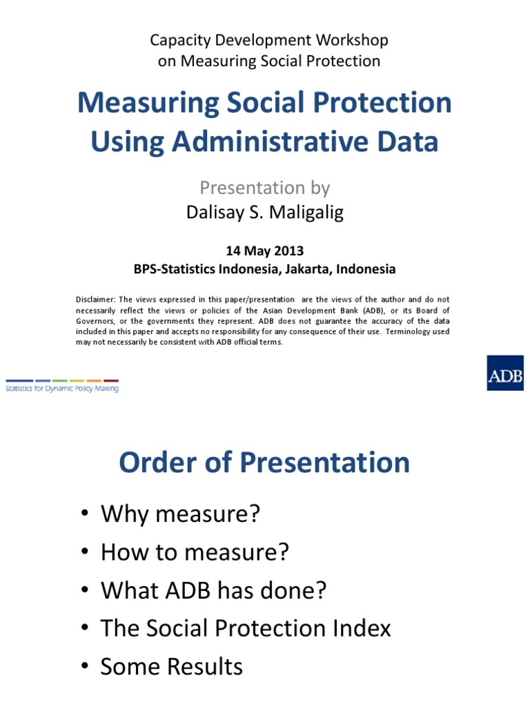 Measuring Social Protection Index Data | PDF | Social Protection ...