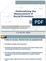 Day 1 Session 3 Country Experience On Monitoring Social Protection - Presentation of Kazahkstan