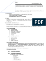 Estructura Del Portafolio Del Docente Del Iespp Chimbote