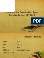 Child's Medical Examination Report