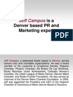 Jeff Campos Is A Denver Based PR and Marketing Expert
