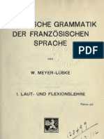 Meyer-Lübke Historische Grammatik Französische