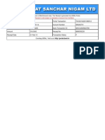 BSNL Receipt for Payment of Demand Notes