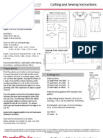 129B Dress Cutting and Sewing Instructions Original