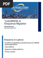 TurboIMAGE to Eloquence Migration