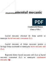 Randamentul Mecanic