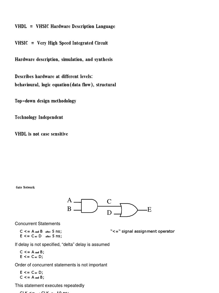 VHDL | PDF | Vhdl | Array Data Type