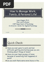 How To Manage Work and Life