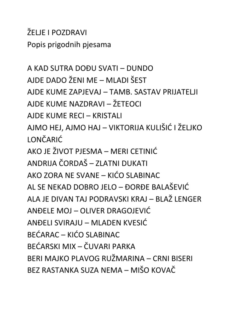 Klapa Sveti Florijan Tekstovi Pjesama Milan