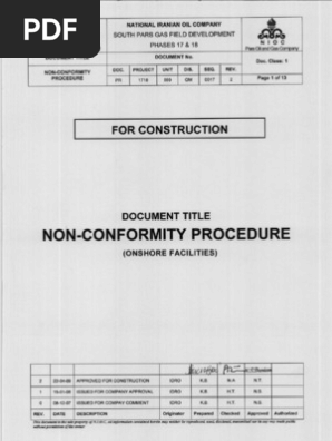 PR 1718 999 QM 0017 2 Non Conformity Procedure