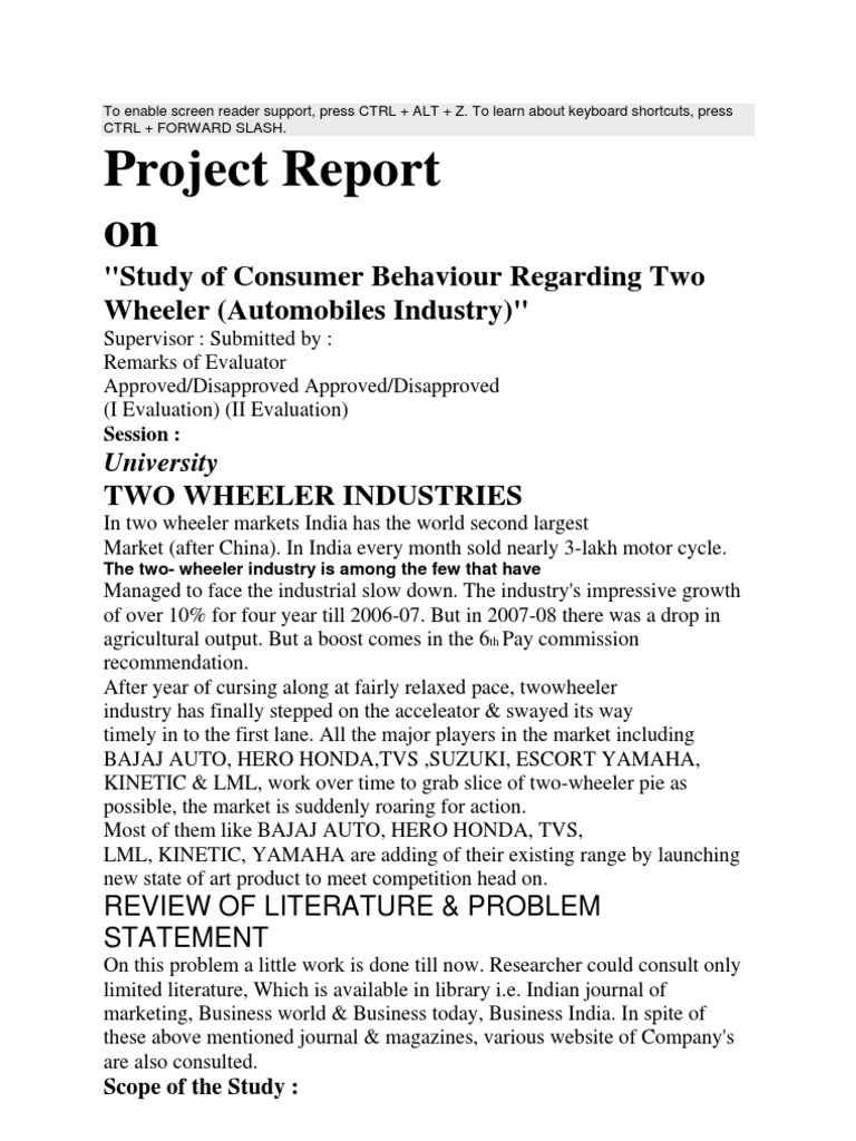 To Enable Screen Reader Support PDF Motorcycle Business