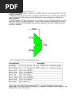 VHDL Code For A Simple ALU