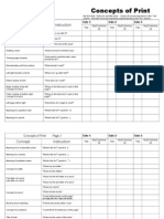 Concepts of Print: Concept Instruction