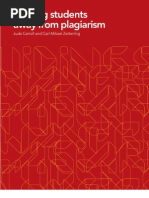Guiding Students Away From Plagiarm