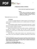 A Segurança Jurídica no Sistema