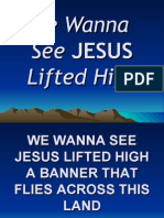 We Wanna See Jesus Lifted High