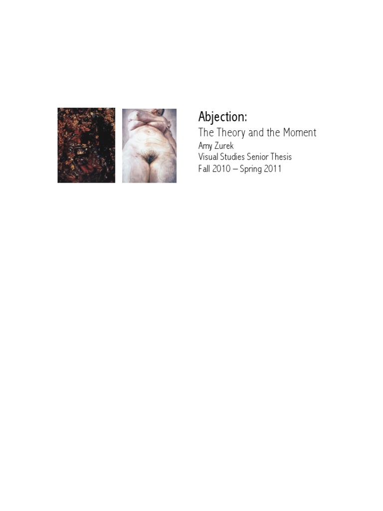 Abjection in Contemporary Art Analysis | PDF | Paintings | Arts (General)