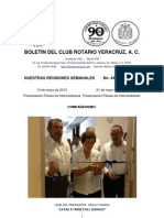 Boletín Rotario del 14 de mayo de 2013