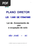 Lei 1605_85 - Zoneamento, uso e ocupação do solo