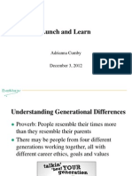 2012-12-03 Lunch and Learn - Understanding Generational Differences