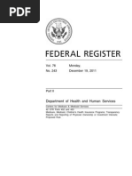 2011-32244 Federal Register 12-19-2011transparency Reports and Reporting of Physician