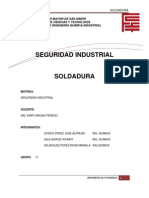 Seguridad Soldadura Informe