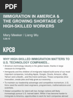 Immigration in America and the Growing Shortage of High-Skilled Workers