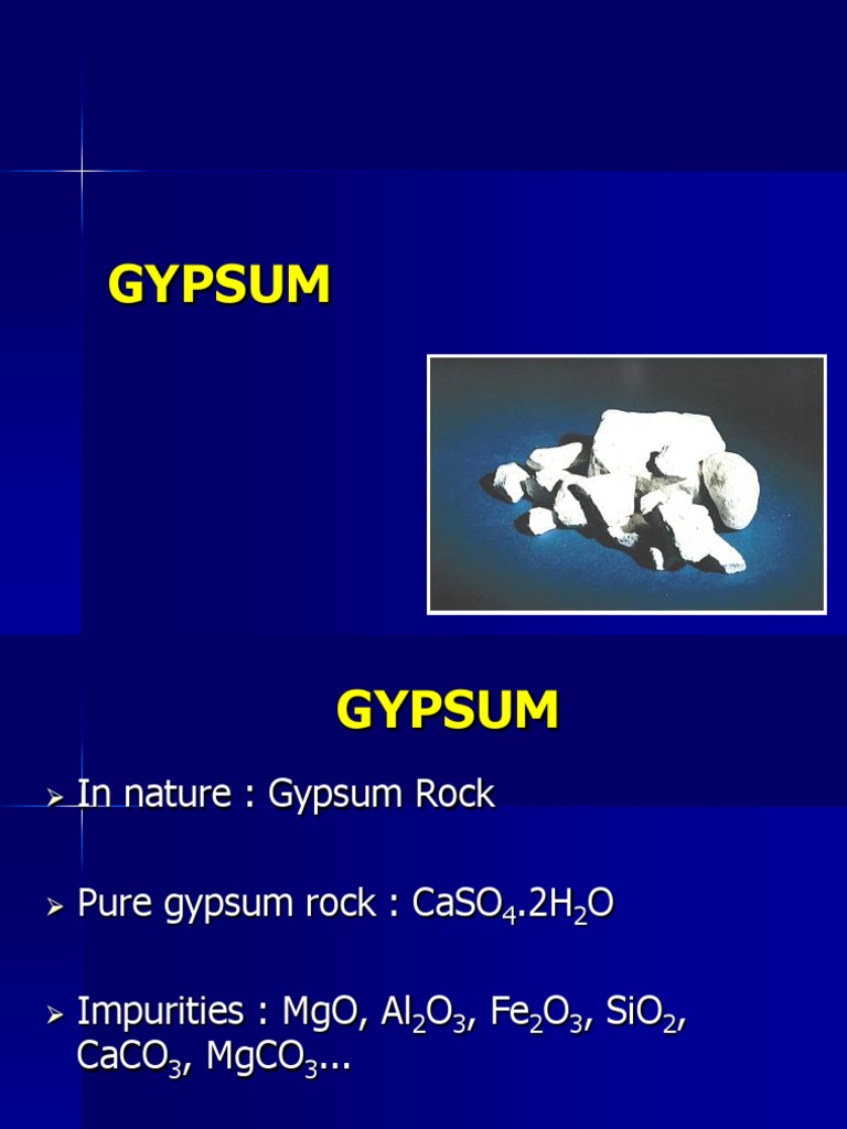 gypsum products in dentistry Gypsum Plaster