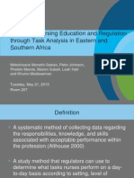 Improving Nursing Education and Regulation Through Task Analysis in Eastern and Southern Africa