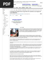 De Segurança - A atuação do Supervisor na gestão de contratos em empresas especializadas