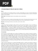 A Fenomenologia de Husserl_ Uma Breve Leitura - Brasil Escola