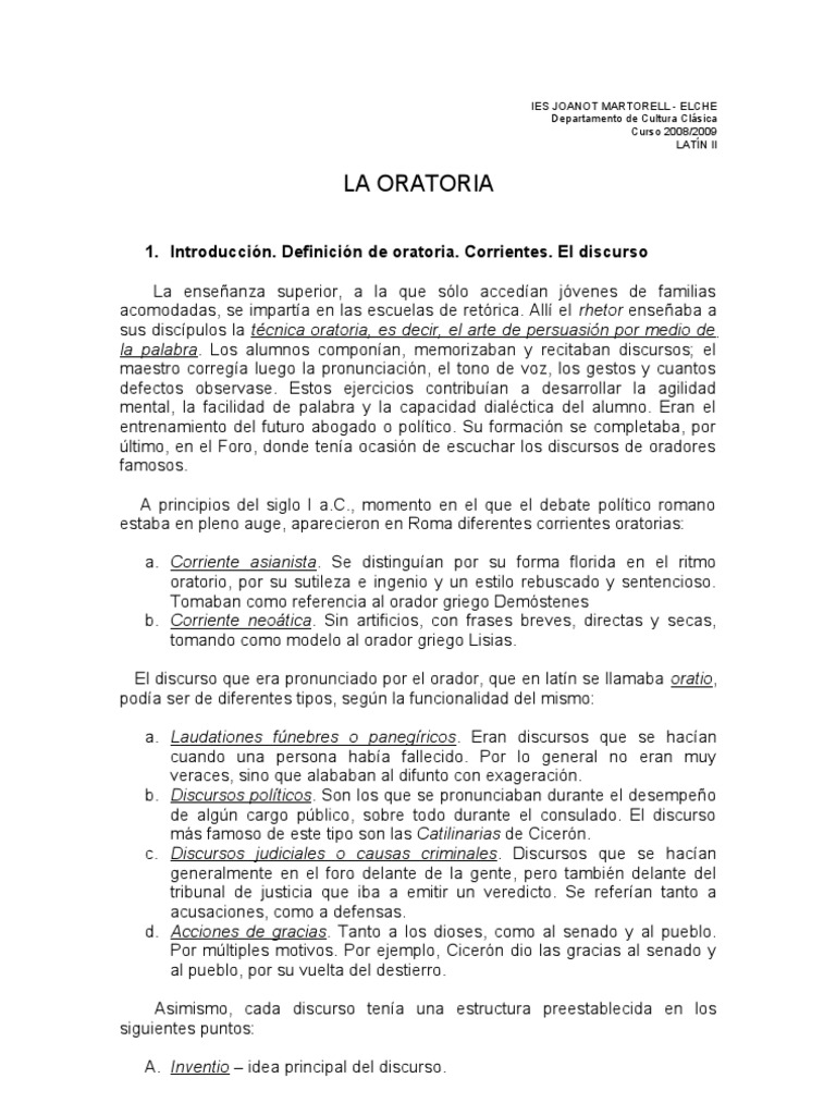 Oratoria Ciceron Retorica