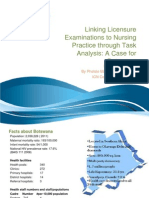 Linking Licensure Examinations To Nursing Practice Through Task Analysis: A Case For Botswana