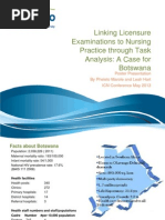 Linking Licensure Examinations To Nursing Practice Through Task Analysis: A Case For Botswana