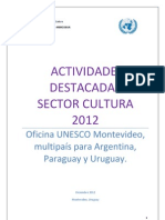 Actividades Cultura 2012unesco