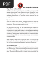 Download PHP_Tipe Data Dalam PHP by deserver SN14445289 doc pdf