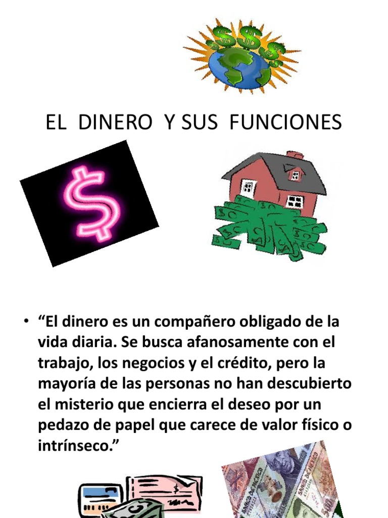 Funciones del Dinero en la Economía | PDF | Dinero | Oferta (economía)