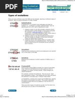 Types of Mutations: Substitution