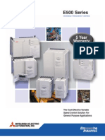 Mitsubishi E500 Series VFD Brochure