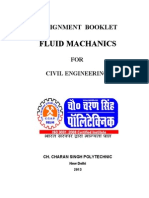 Assignmnents ICE 3rd Sem Fluid Mechanics