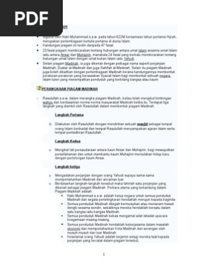 Piagam Madinah Wanis Pdf