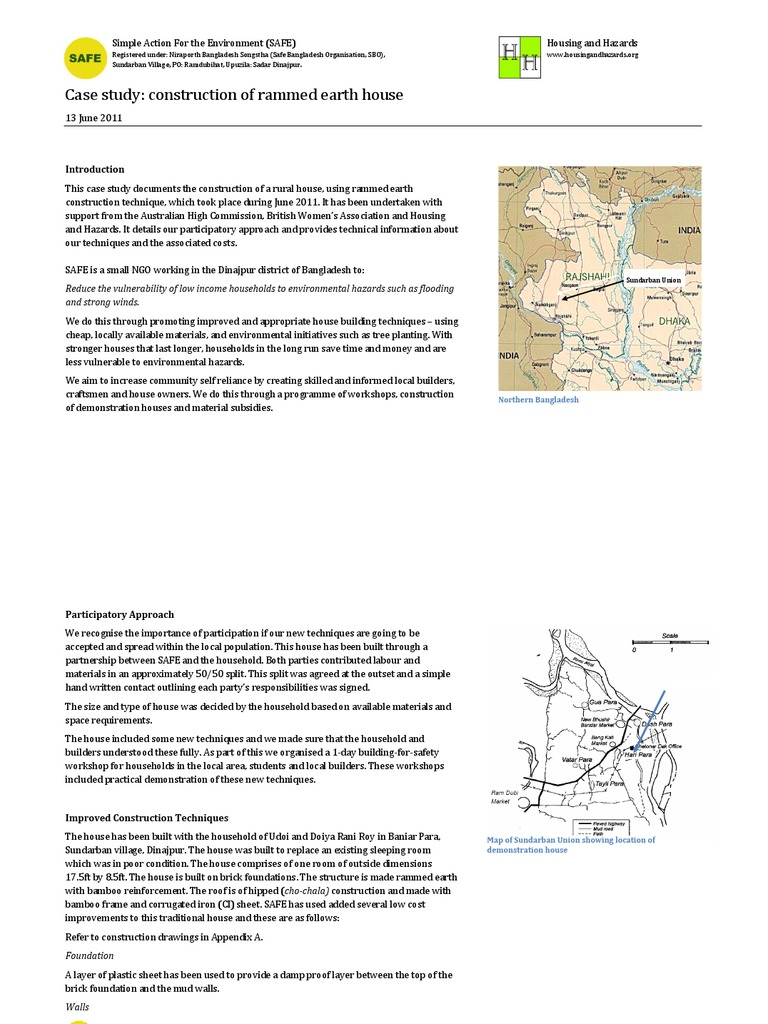 Rammed earth wall picture