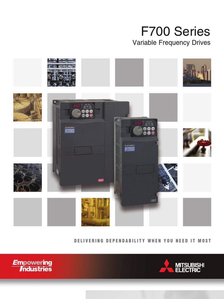 Mitsubishi F700 Series VFD Brochure | Power Supply | Power Inverter