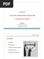 Dimensionamento de Consolas Curtas