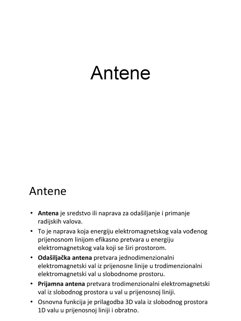 Antene | PDF