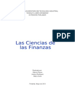 Ciencias de Las Finanzas
