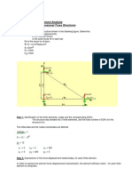 Finite Element Analysis of Bidimensional Truss Structures