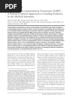 A Patient Centered Approach to Grading Evidence Sort