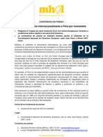 MHOL denunciará internacionalmente a Perú por homofobia